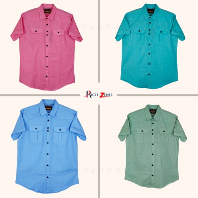 Half Sleeve Oxford Cotton Shirt