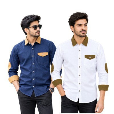 Single Pocket Denim Long Sleeve Shirt