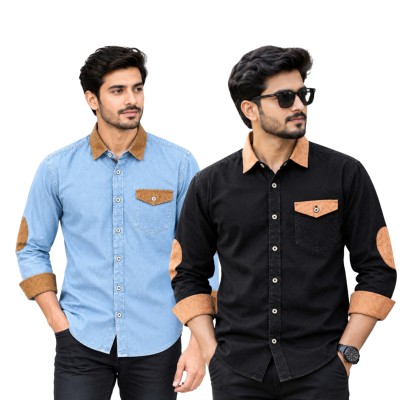 Single Pocket Denim Long Sleeve Shirt