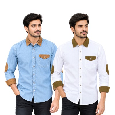 Single Pocket Denim Long Sleeve Shirt